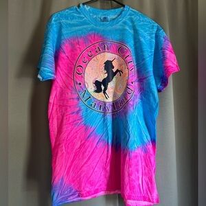 NWOT Tiedye Ocean City Shirt w/ Unicorn